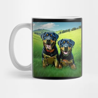 Rottweiler Puppies Mug